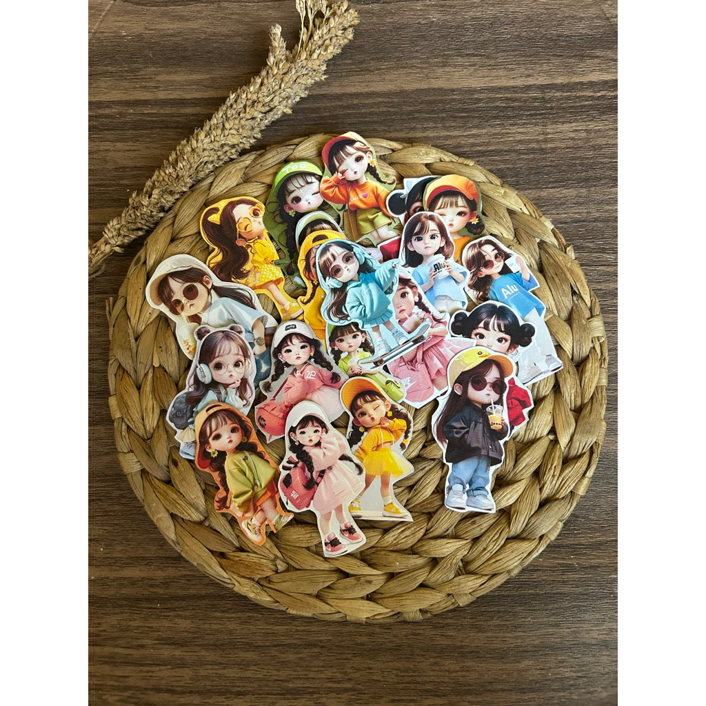 

20 Pcs Sticker Kartun 3D Lucu dan Keren