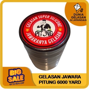 Gelasan Layangan Para Jawara Pitung 0.22 6000 Yard Bonus Pelindung Jari Cocok Main Tarik Ulur Aduan 