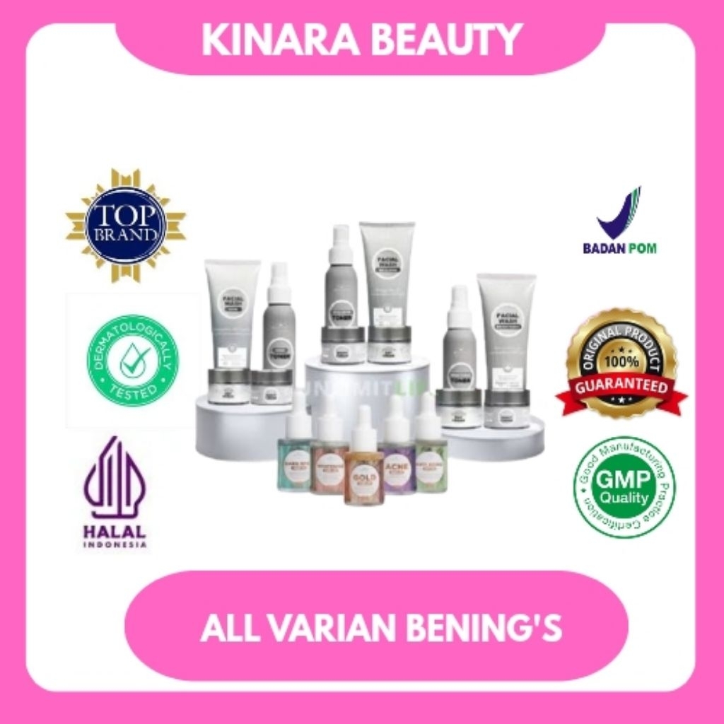 BENING'S SKINCARE PAKET WAJAH BY DR OKY PRATAMA / BENING'S CLINIC / BENING SKINCARE