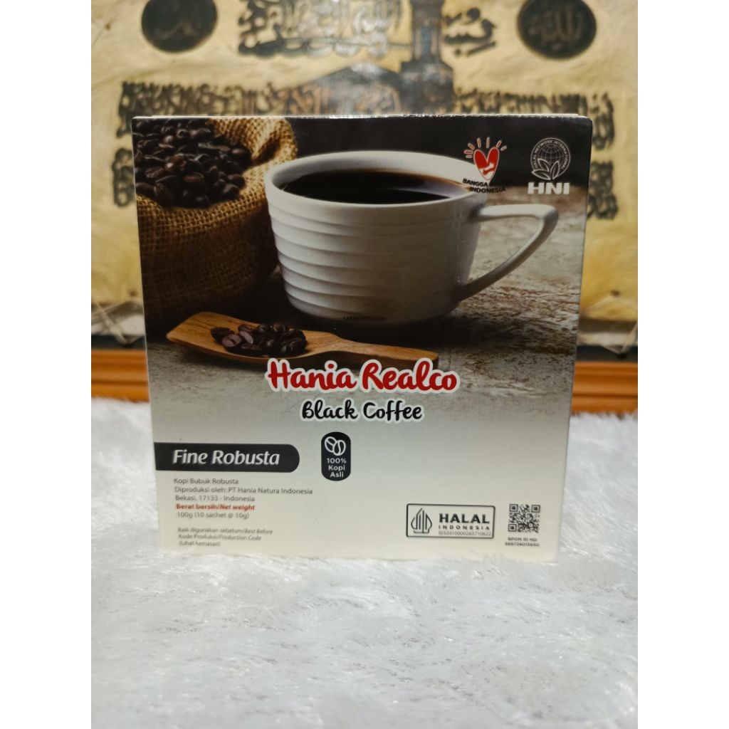 

Hania Realco Black Coffee Fine Robusta merupakan serbuk kopi asli 100%