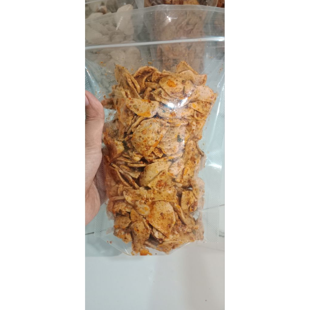 

Basreng pedas daun jeruk 250gram