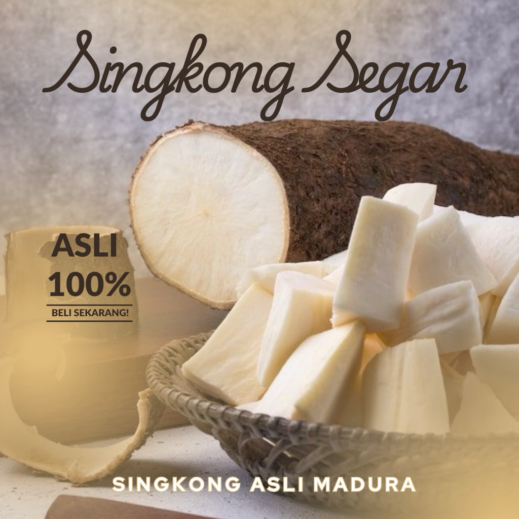 

Singkong segar madura 1kg | bersih tanpa tanah | singkong segar