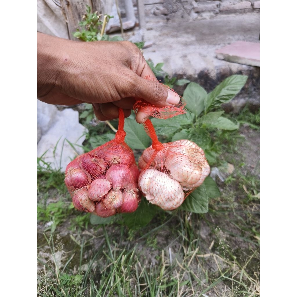 

[ PAKET HEMAT MIX ] bawang merah dan bawang putih per 250gr