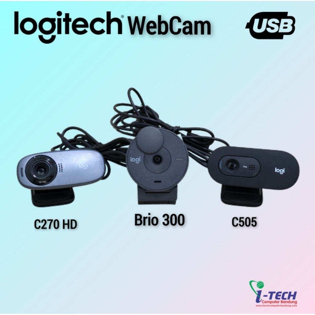 WebCam Logitech Brio 300 Fhd | WebCam C505 | WebCam C270HD