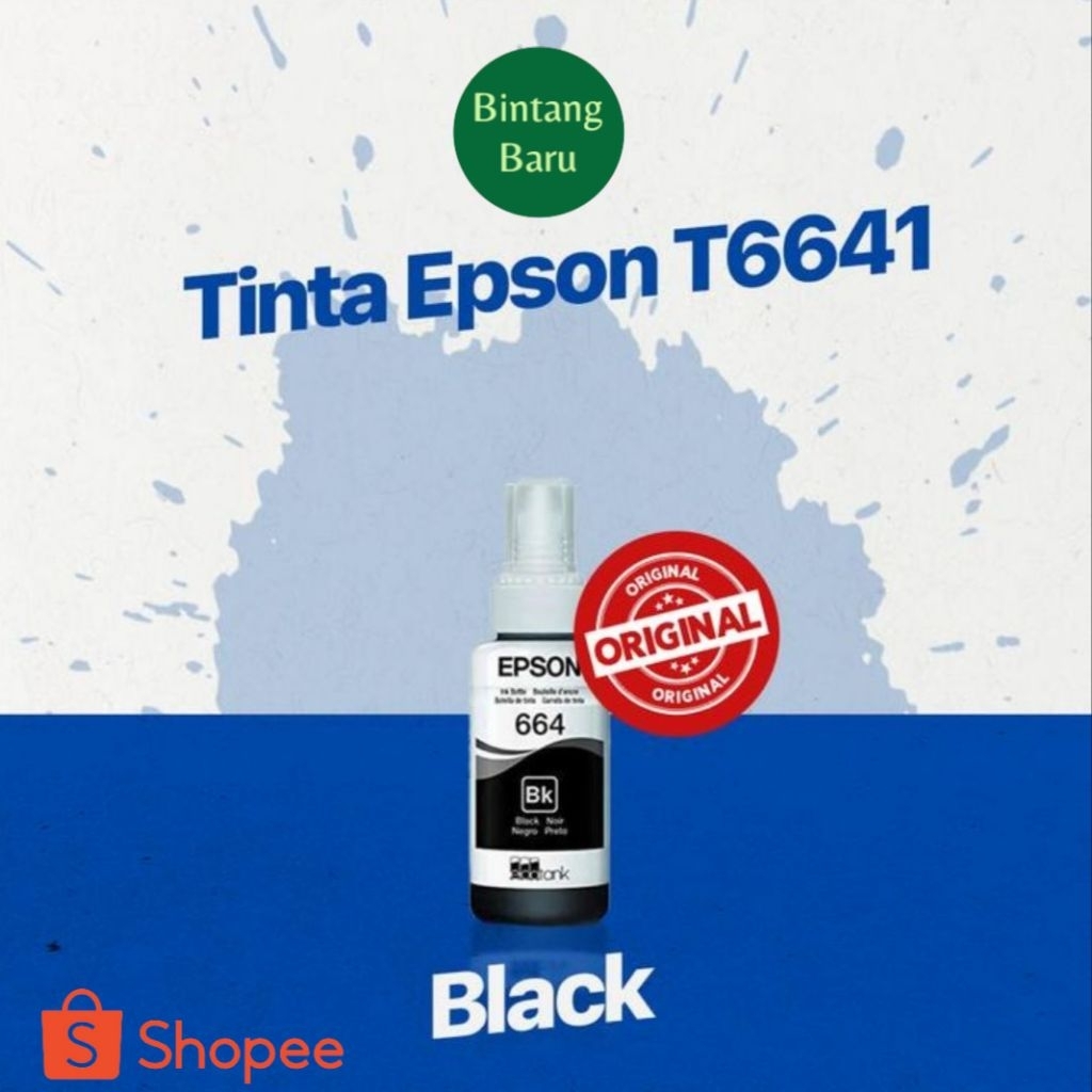 Tinta Epson T664 T 664 Original tinta printer Epson  TINTA EPSON ORIGINAL /70mlPrinter: L100 L121 L1