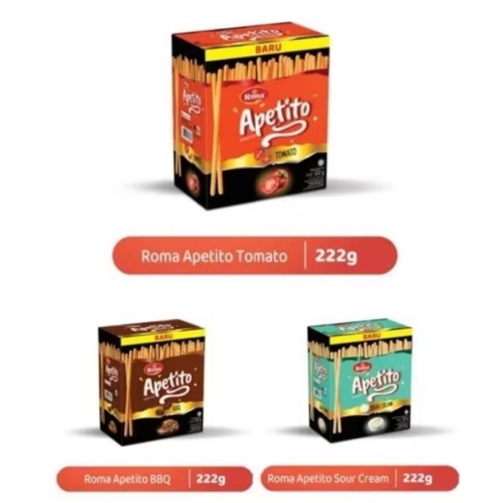 

Roma Apetito 1 Box [ Isi 11 Pcs ] 222Gr/Box