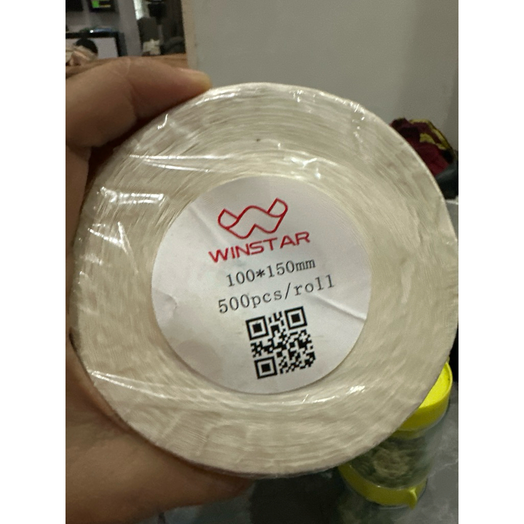 

LABEL STICKER THERMAL 100 X 150 BARCODE 100X150 UKURAN A6