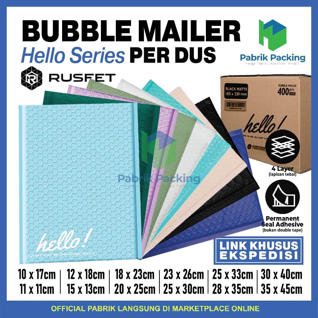 

Amplop Bubble Mailer Wrap Envelope Amplop Packing Rusfet Premium Termurah Per Dus Khusus Kargo