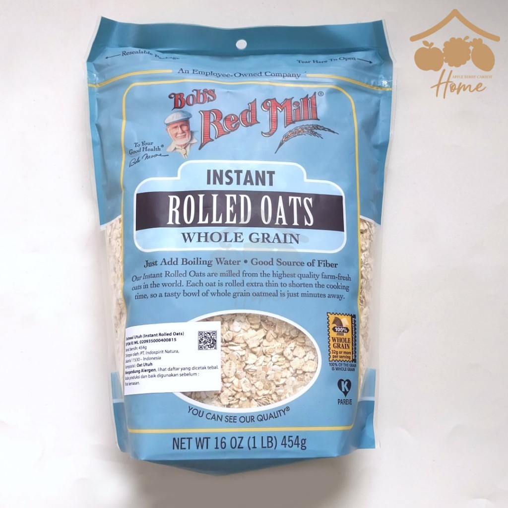 

[oddsolshop] pekanbaru/Bob's Red Mill Rolled Oats Whole Grain Cereal 454GR Sereal Menu Sarapan