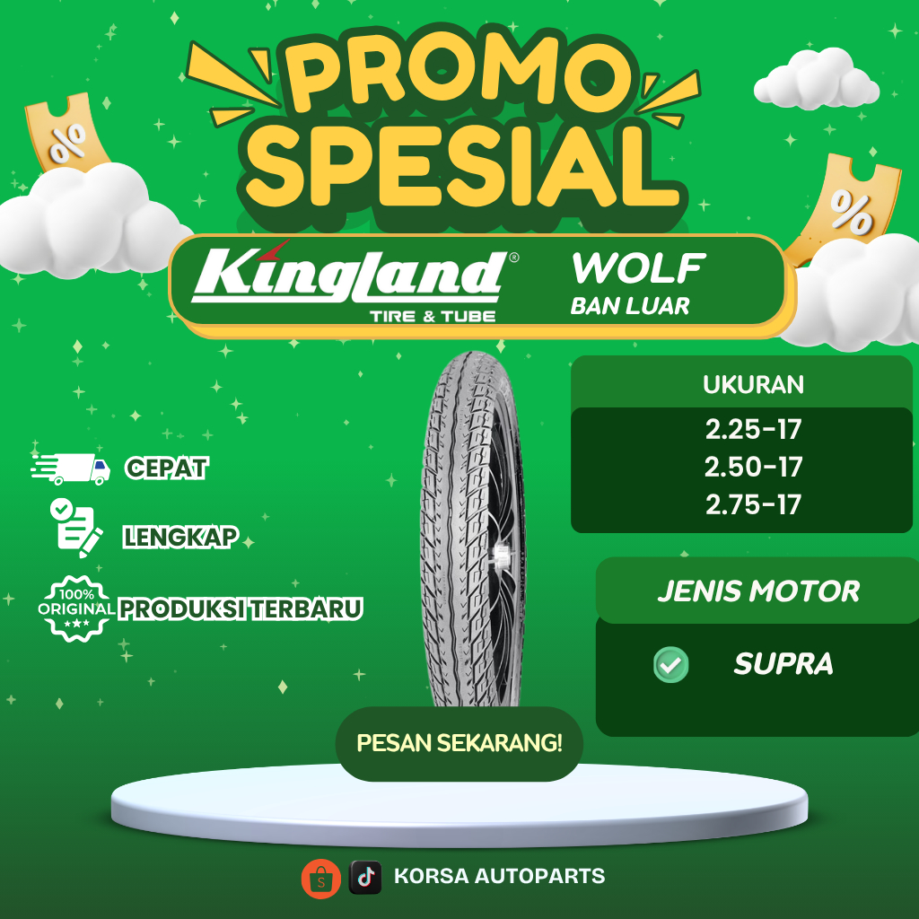 KINGLAND BAN MOTOR 250-17 WOLF BAN LUAR
