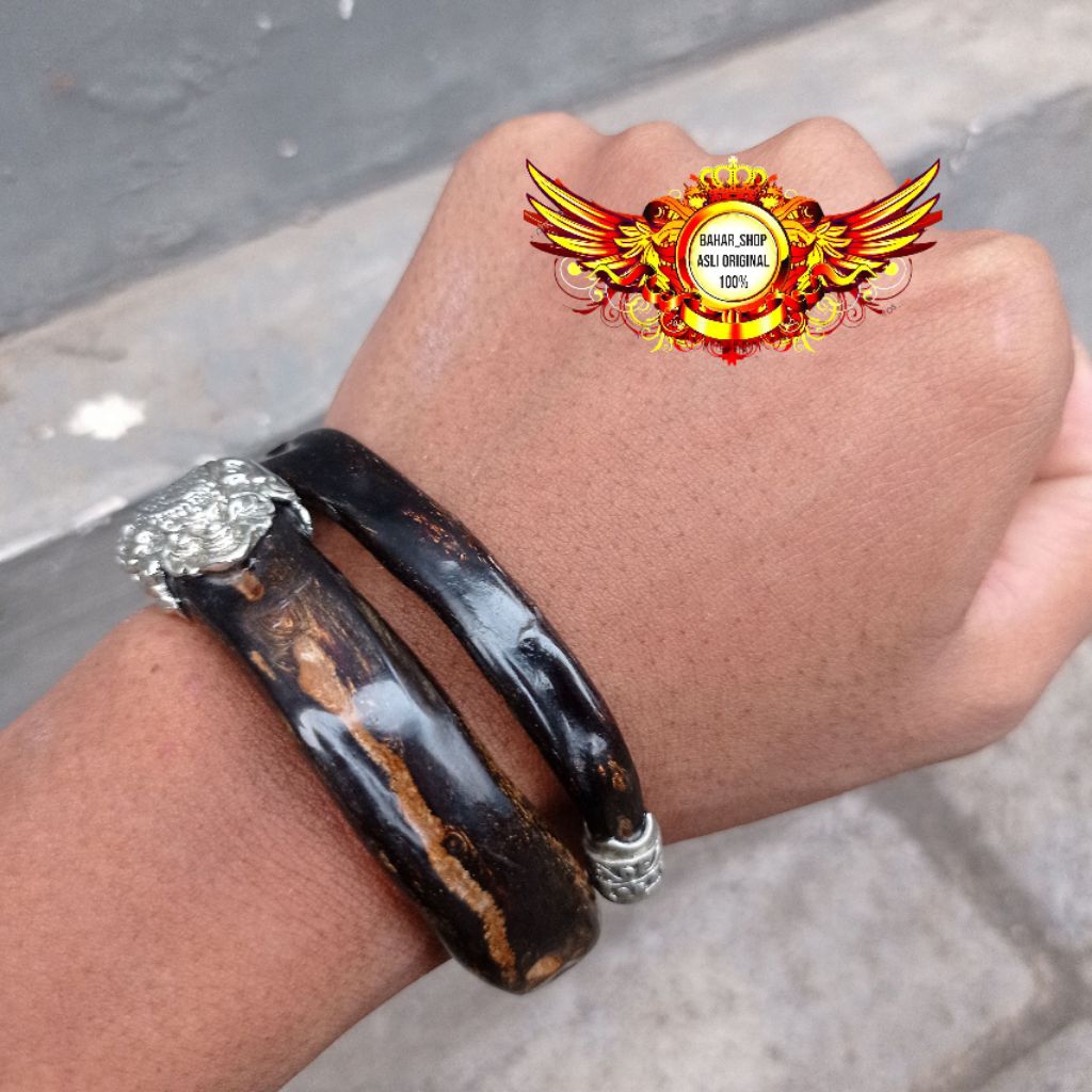 Gelang akar bahar merah kristal berkualitas variasi ring alpaka