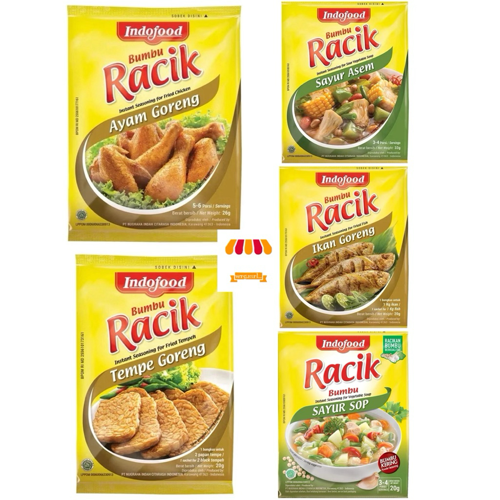

Racik Bumbu Instan Seasoning [INDOFOOD] || 1 renceng (isi 10pcs)
