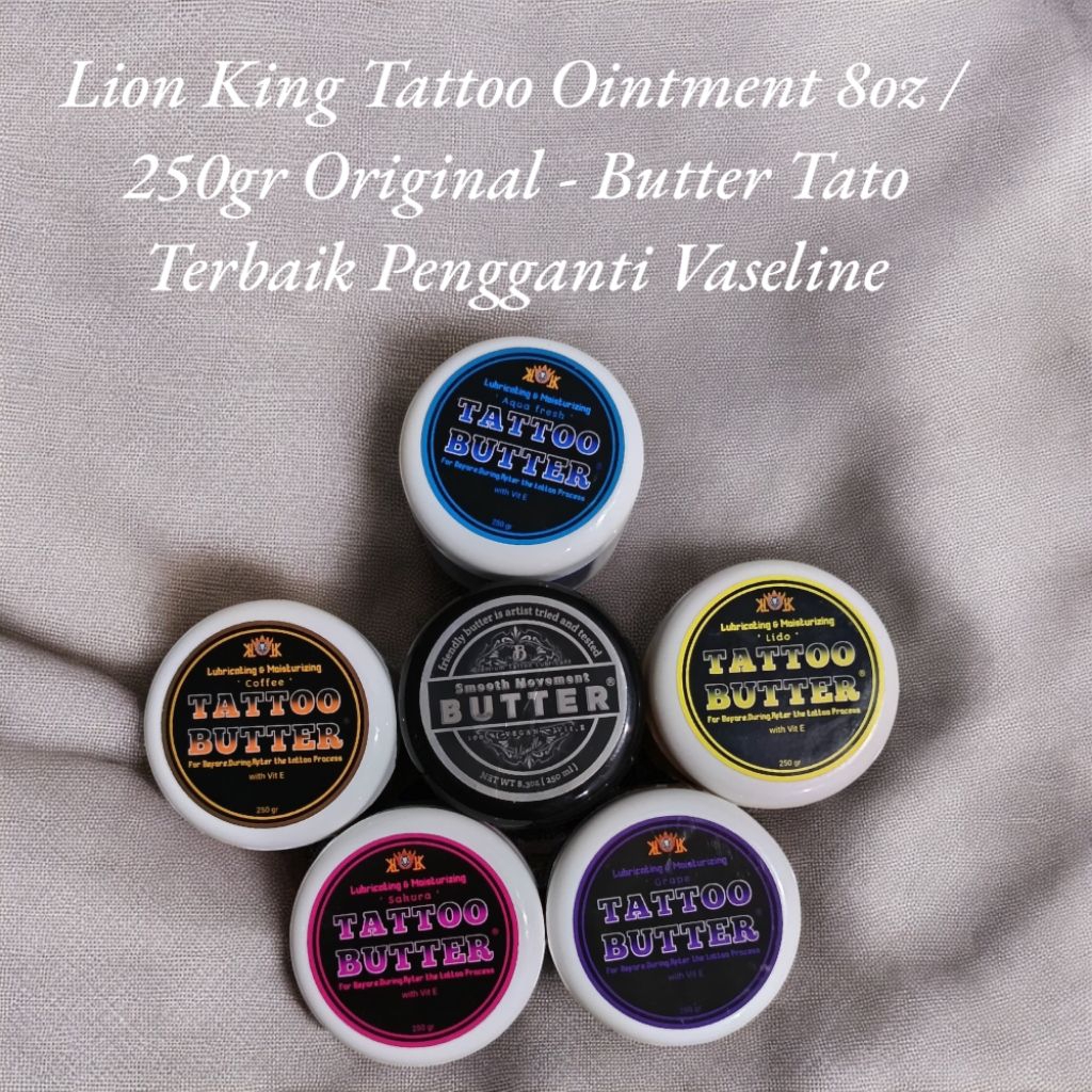 Lion King Tattoo Ointment 8oz / 250gr Original - Butter Tato Terbaik Pengganti Vaseline