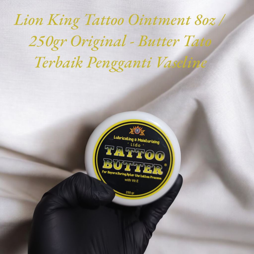 Lion King Tattoo Ointment 8oz / 250gr Original - Butter Tato Terbaik Pengganti Vaseline