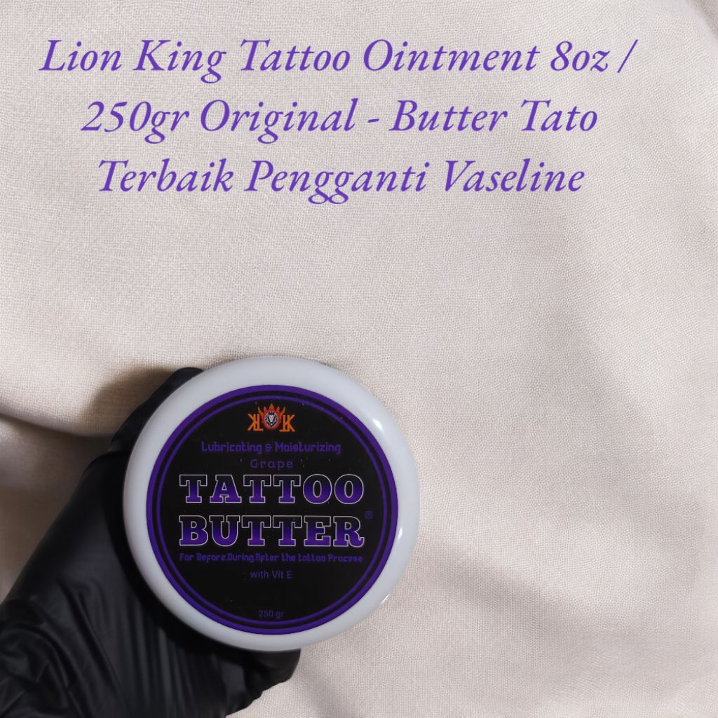 Lion King Tattoo Ointment 8oz / 250gr Original - Butter Tato Terbaik Pengganti Vaseline