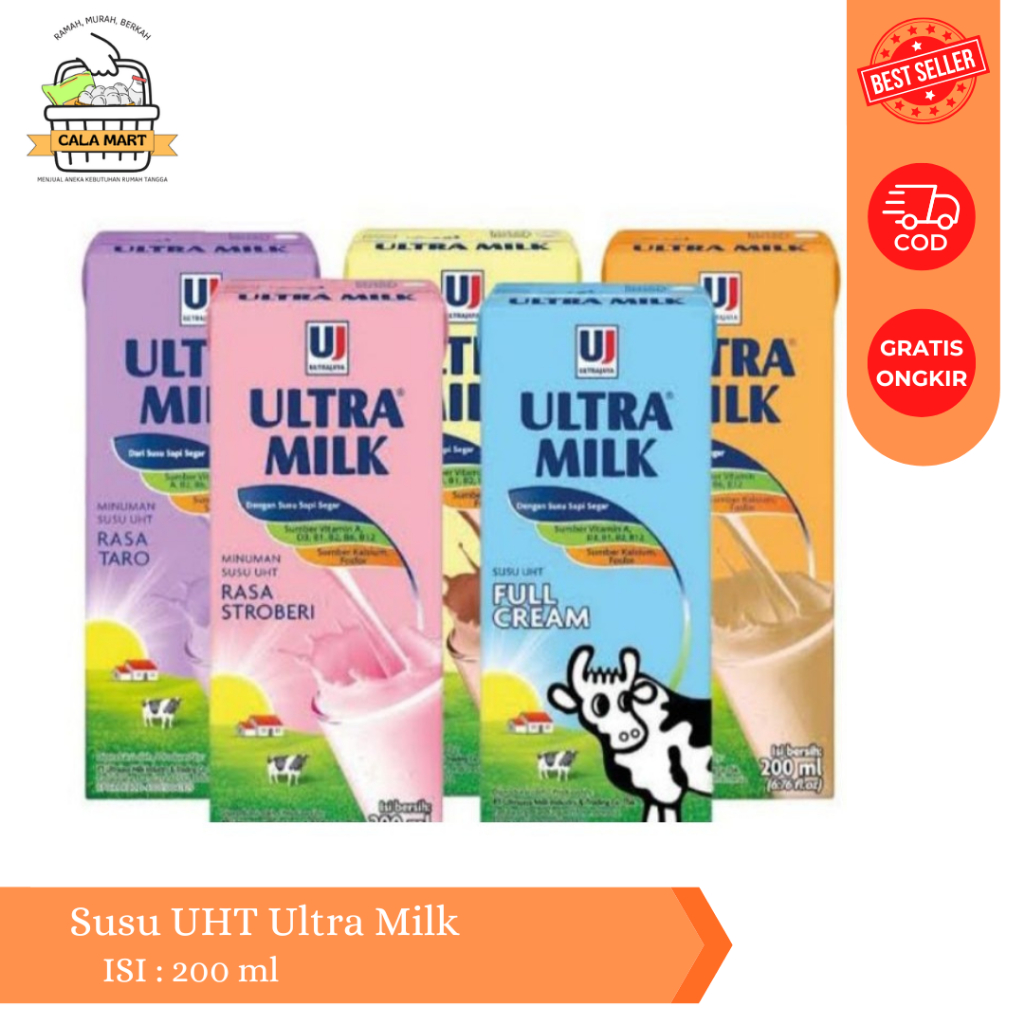 

Susu Ultra Milk UHT / Susu Ultra Milk 200 ML All Varian