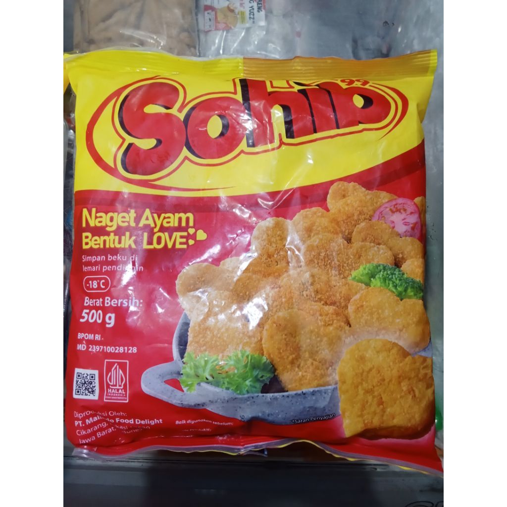 

SOHIB NUGGET AYAM LOVE/NUGET AYAM BENTUK HATI 500GR