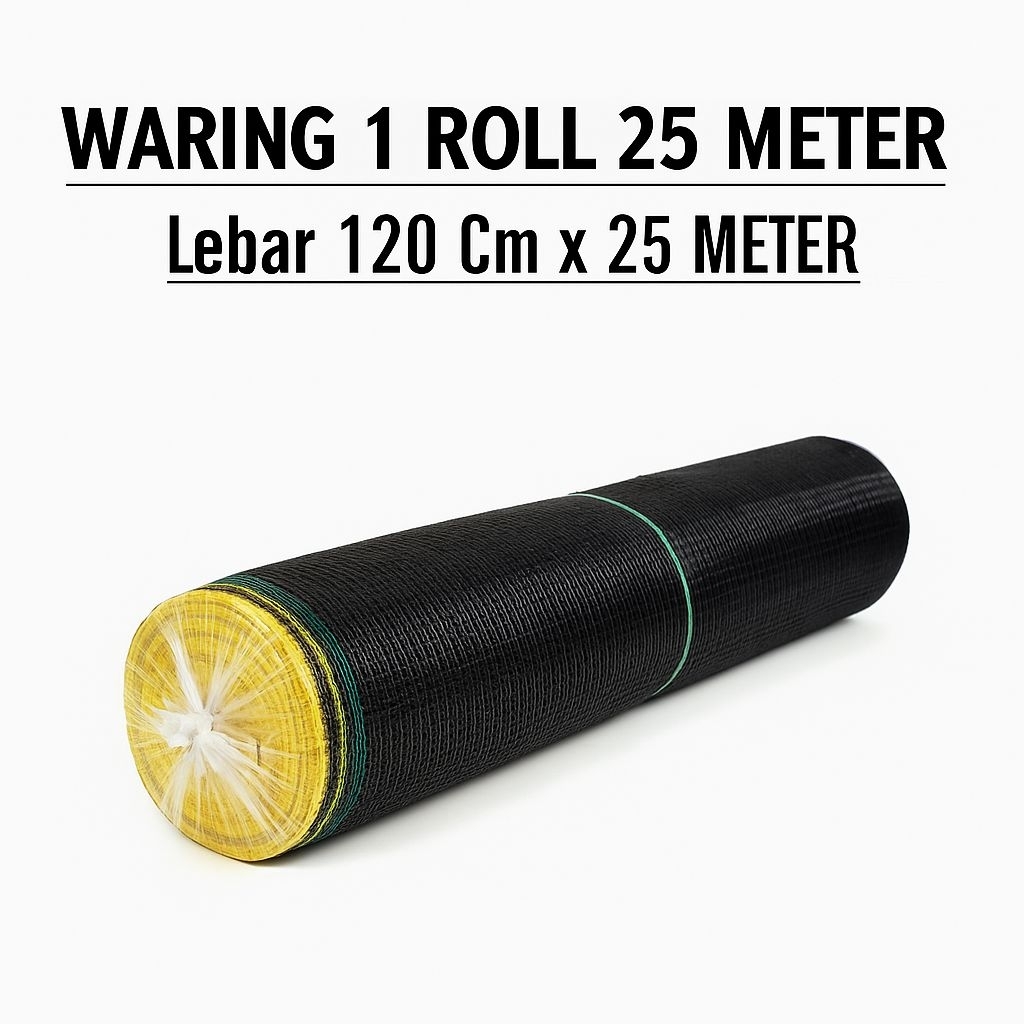 TERMURAH WARING JARING HITAM SERBAGUNA 120CM X 25 METER PAGAR PEMBATAS RUMAH PAGAR KANDANG AYAM JARI