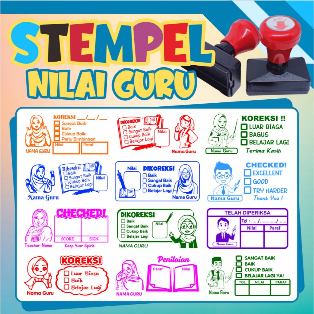 

[VARIASI BARU] Stempel Nilai Guru untuk Penilaian dan Koreksi oleh Guru