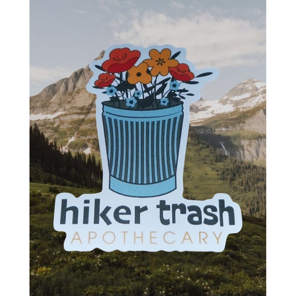 

FROM JULY - HIKER TRASH Vinyl Waterbottle and Laptop Sticker / outdoor sticker laptop film movie series tumbler lucu koper helm