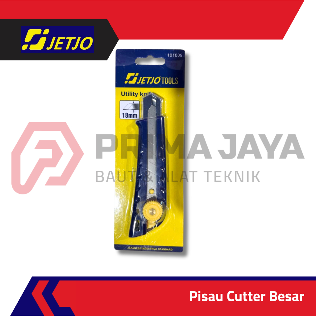 

PISAU CUTTER BESAR / CUTTER KNIFE 18 MM JETJO