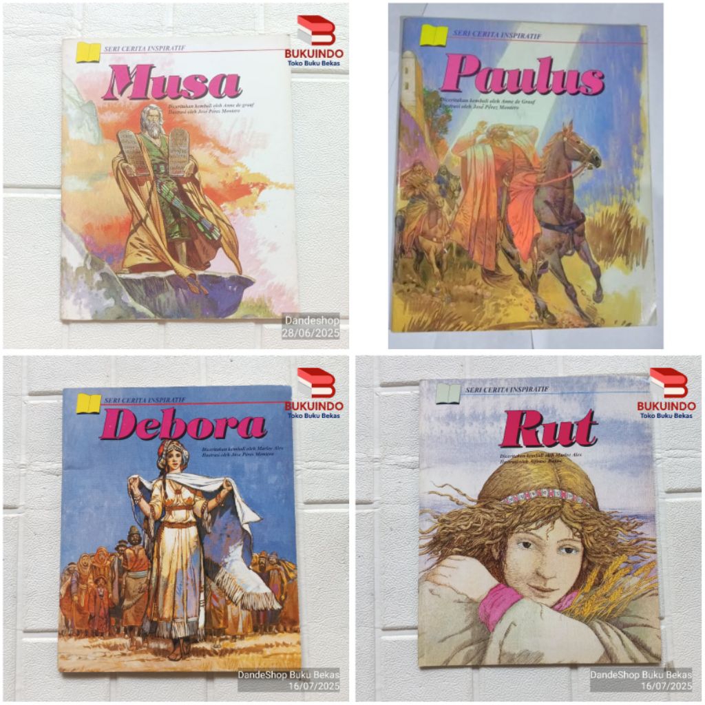 Seri Cerita Inspiratif Alkitab - Buku Cerita Anak Bergambar Bekas Preloved