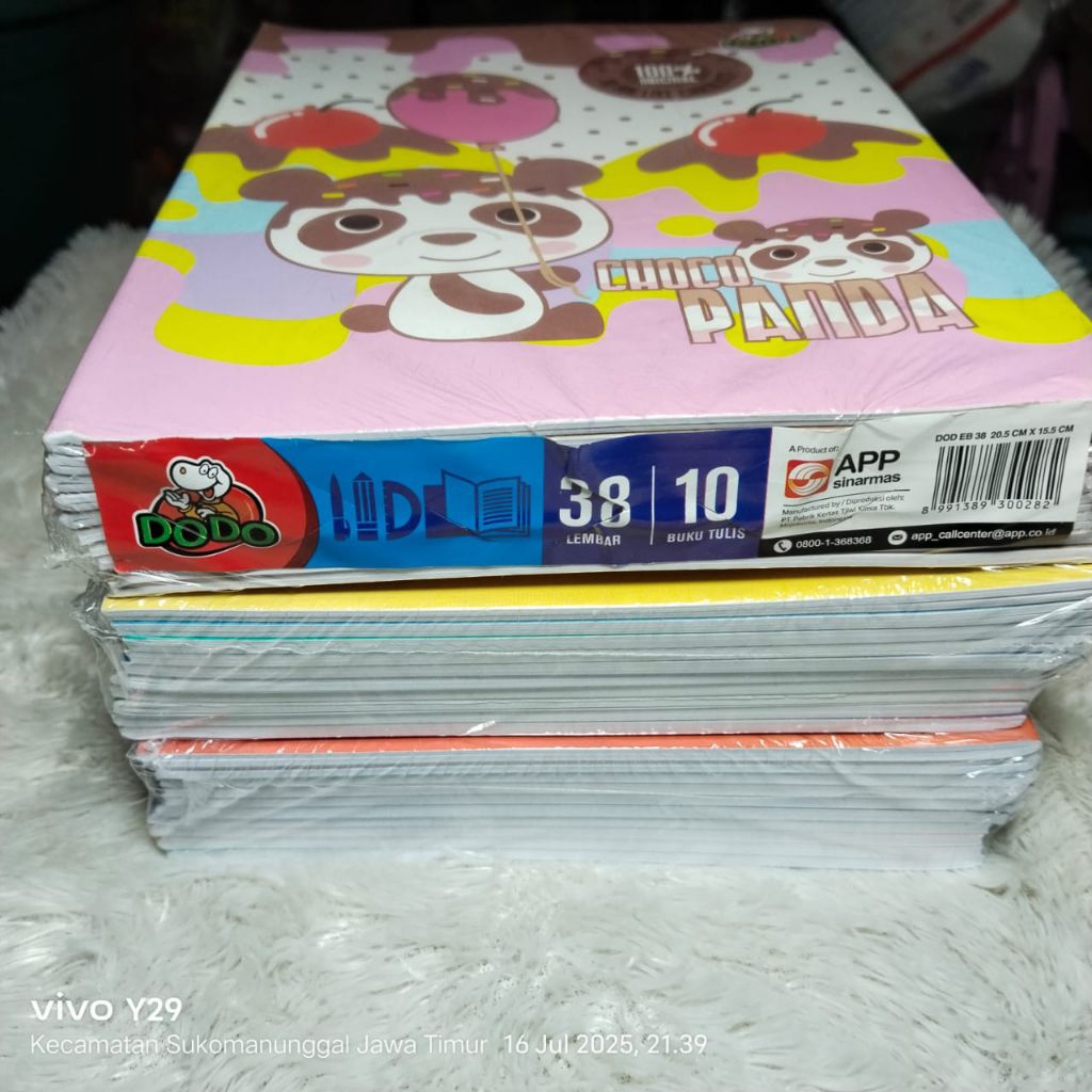 

BUKU TULIS DODO 38 LEMBAR 1 PACK ISI 10