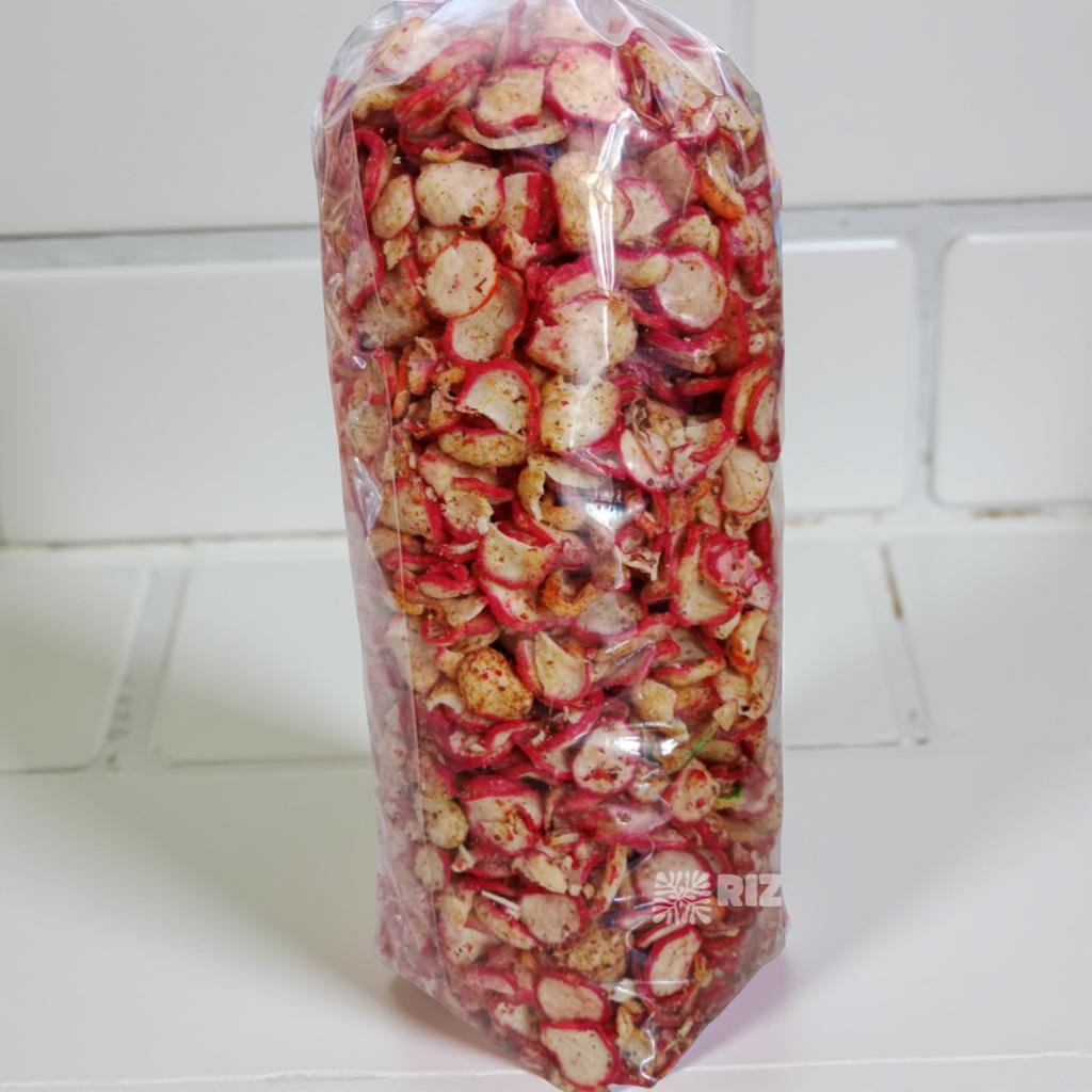 

Najaya snack-Snack Kiloan Kerupuk Sebalak Kering Pedas Daun Jeruk 1kg