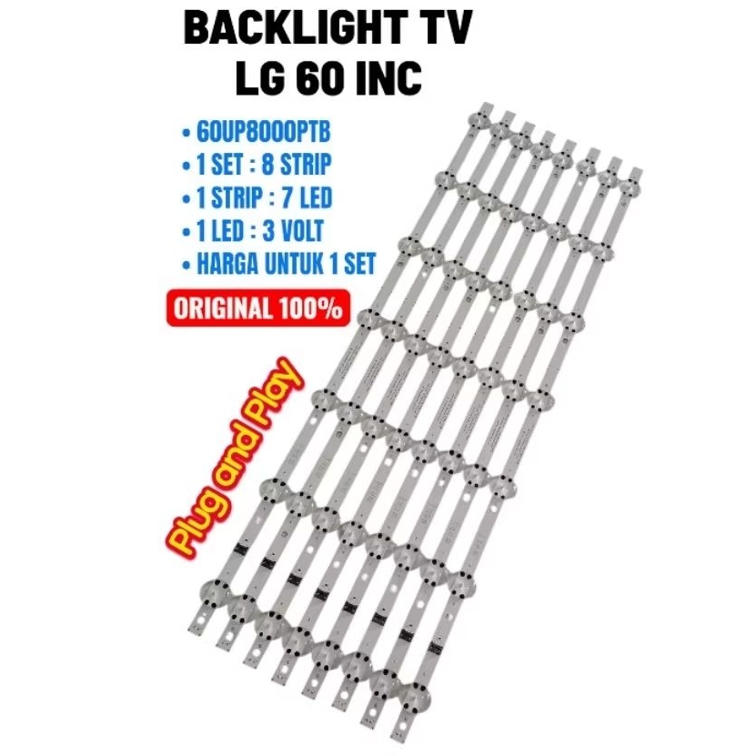 BL - BACKLIGHT TV LG 60 INC 60UP8000PTB - 60UP8000 - 60UP80 ORIGINAL
