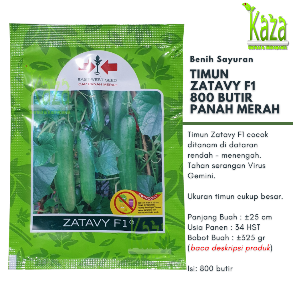 Timun Hibrida Zatavy F1 800 butir - Cap Panah Merah Mentimun Besar