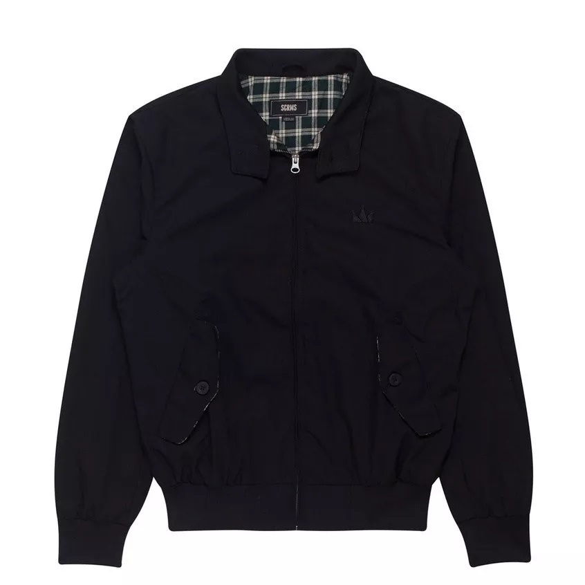 Screamous Jacket Harrington CLETO BLACK CREAM NAVY GRAY ARMY Jaket Pria Wanita