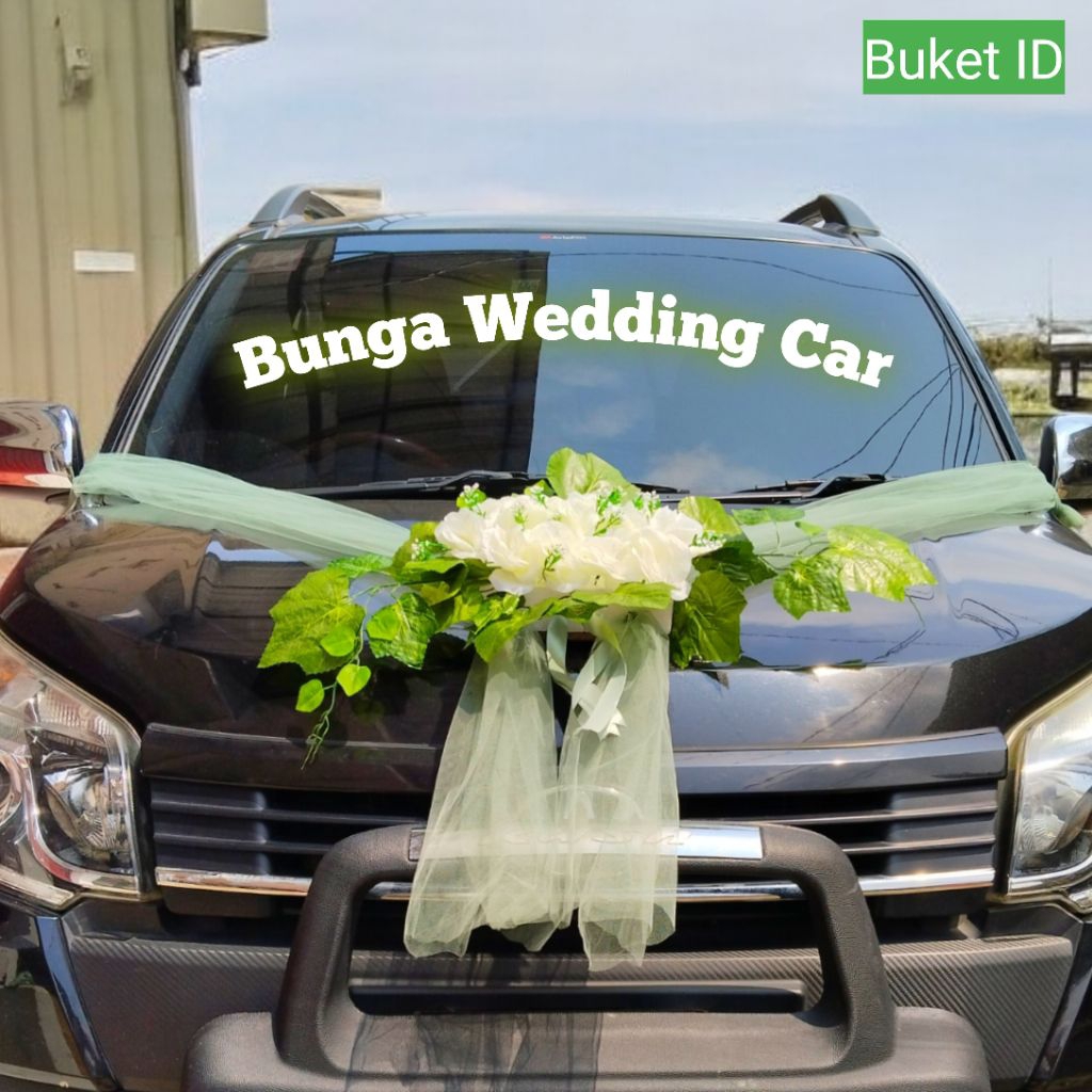 BUNGA MOBIL PENGANTIN - WEDDING CAR - DEKORASI MOBIL PENGANTIN HIASAN MOBIL PENGANTIN