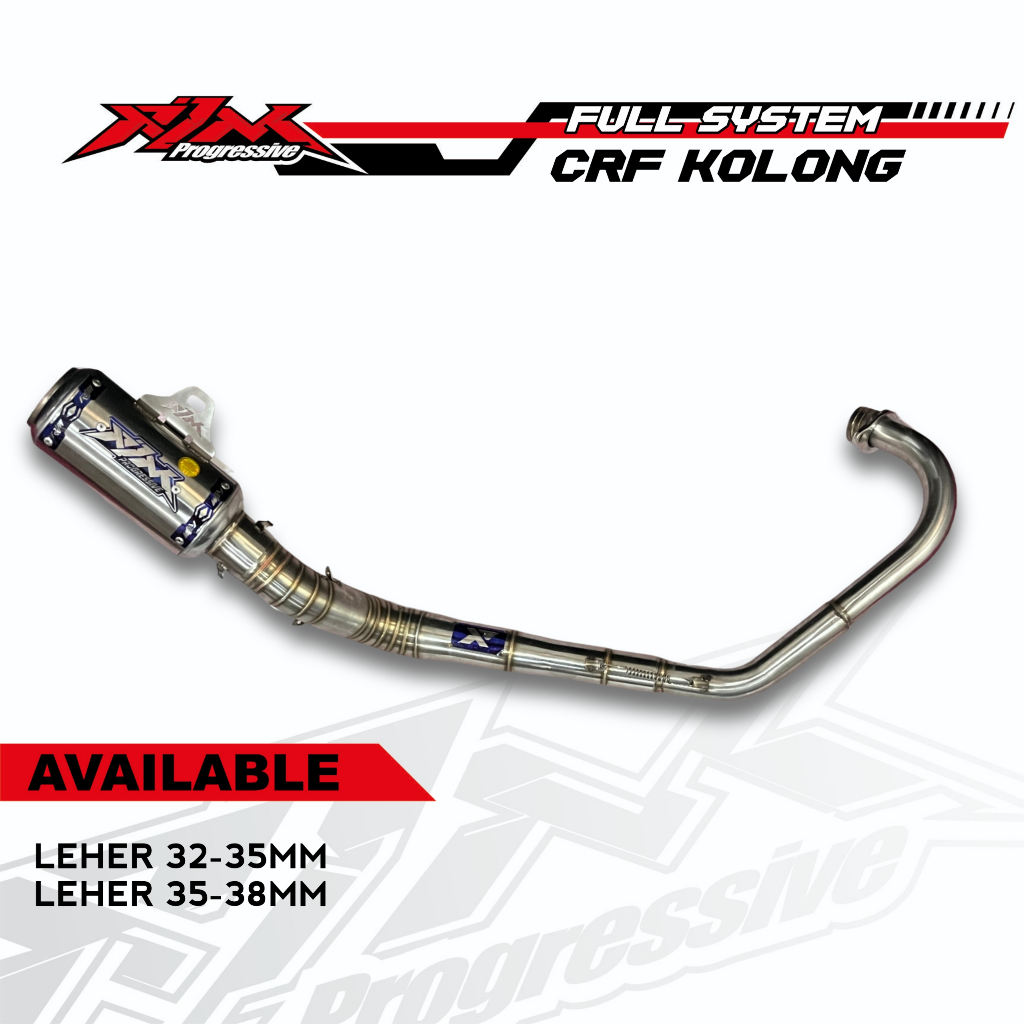 knalpot full system honda crf kolong surex inlet 50mm 51mm original rjm