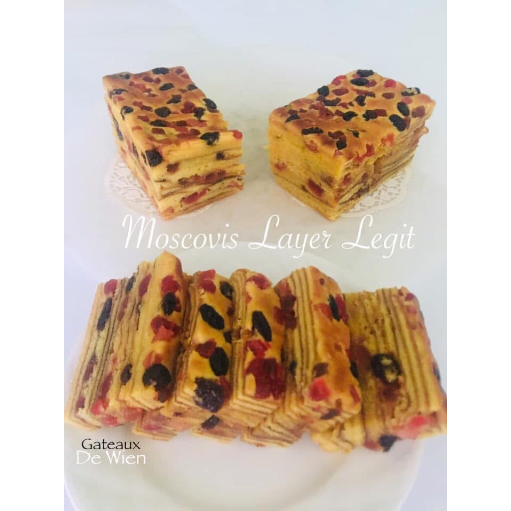 

Lapis legit Moscovis ukuran 20x10x6cm