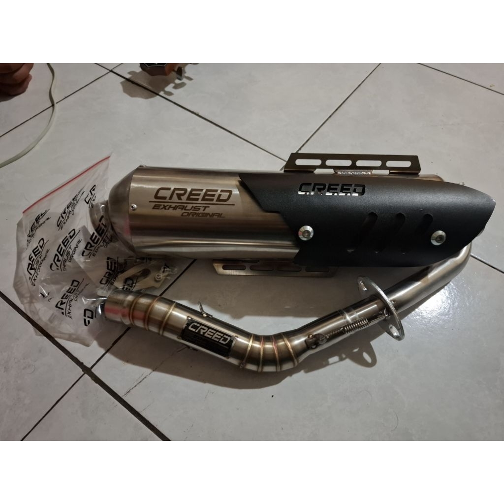 KNALPOT MERK CREED EXHAUST BEKAS NMAX ORIGINAL