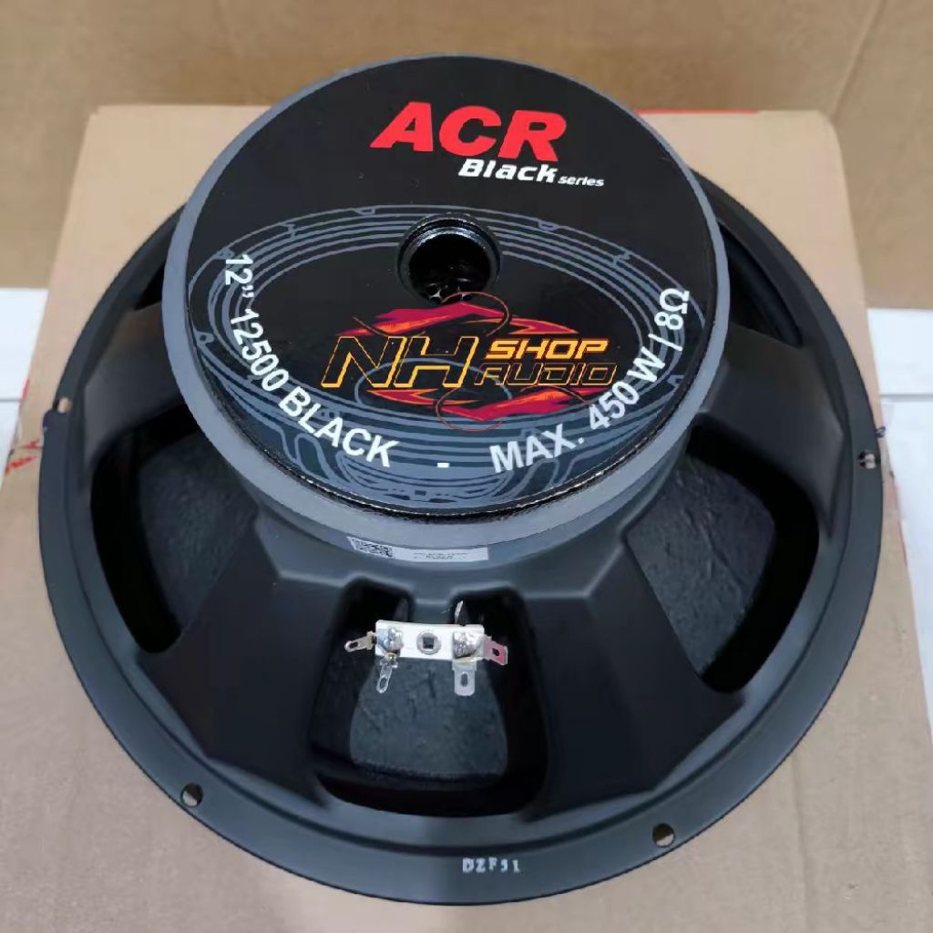 Speaker ACR  12-12500 BLACK 12inchi 450 Watt Voice Coil 1.9in  Acr Black Series Sensitivity 97dB Spe