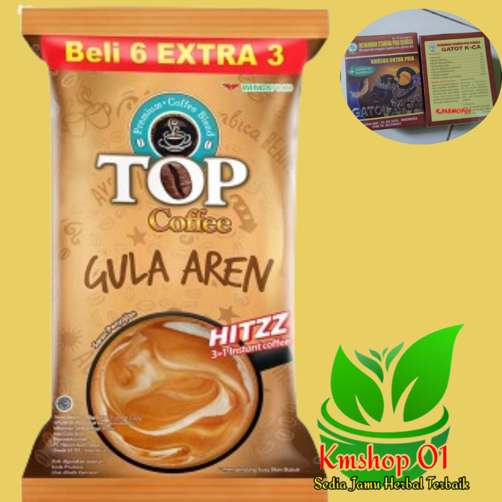 

Top kopi gula aren 1kotak isi 10 saset