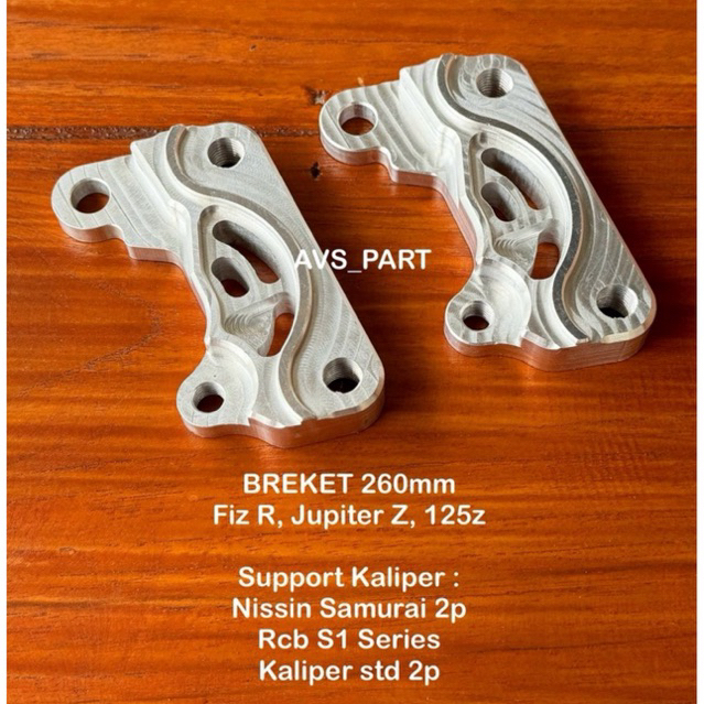 PANGKON BREKET KALIPER 260mm Fiz R / Jupiter Z / 125z BRAKET KALIPER Jupiter Z / 125z / Fiz R 260mm 