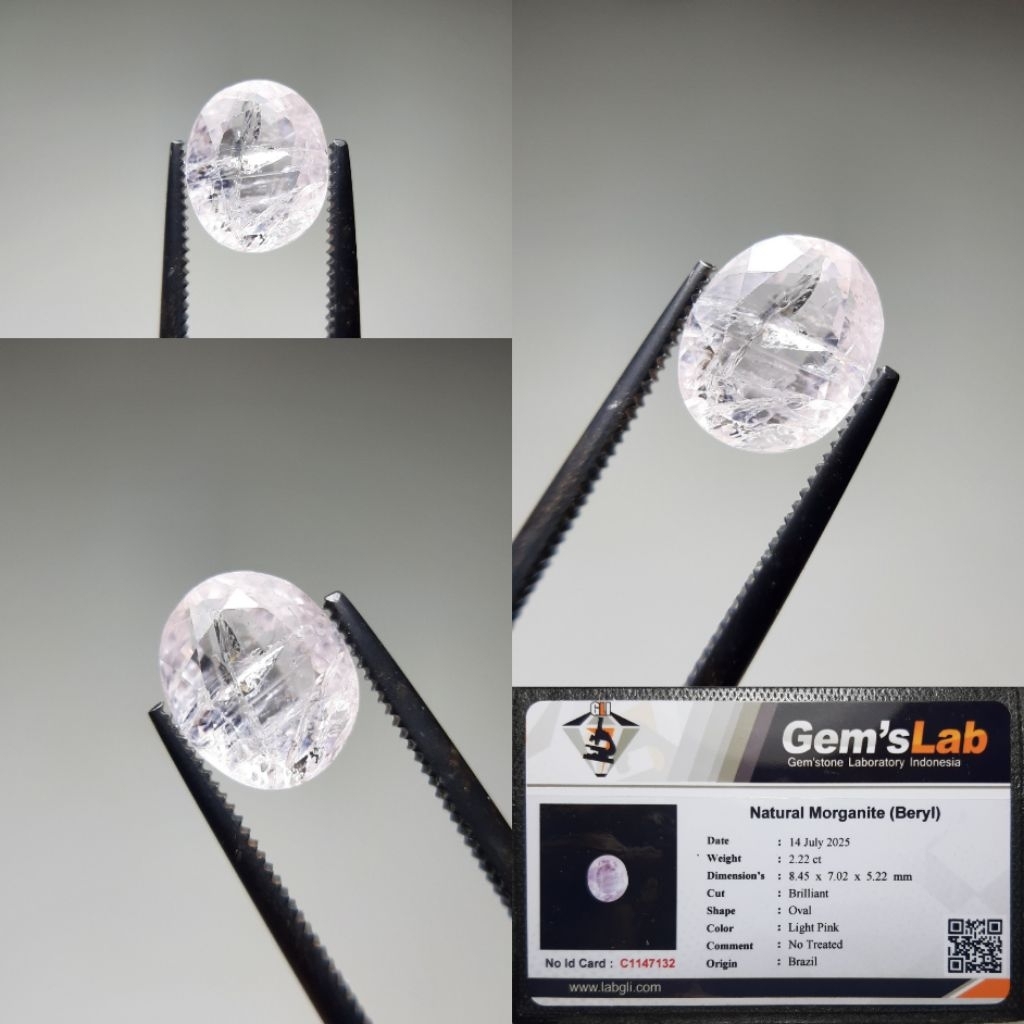 Natural Morganite Beryl Batu Pink Beryl Bukan Bixbite Ataupun Zamrud/Jamrud Ruby Safir Topaz Garnet 