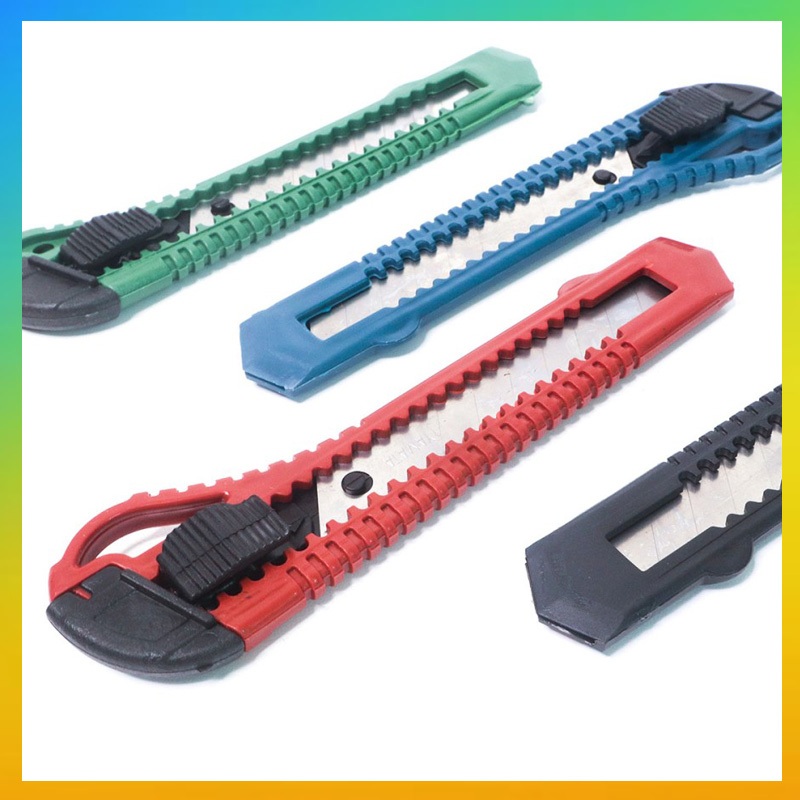 

Pisau Cutter Piso Cutter Cuter Kater Besar Pemotong Kertas Dus Atk Murah Untuk Unboxing Paket