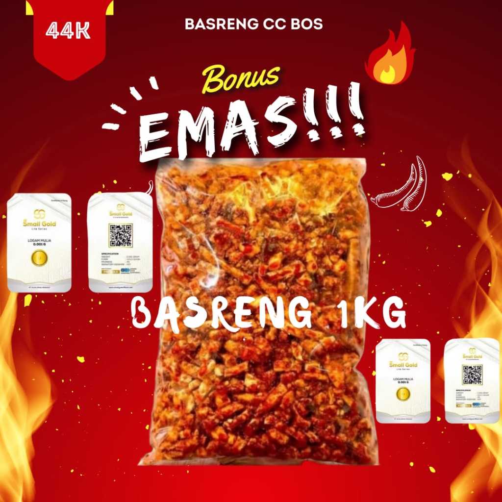 

Basreng CC Basreng Daun Jeruk 1kg Extra Pedas