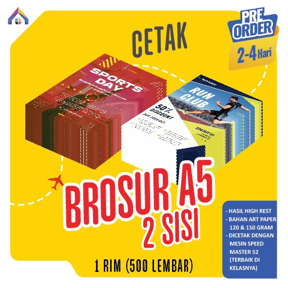 Cetak Brosur A5 2 sisi