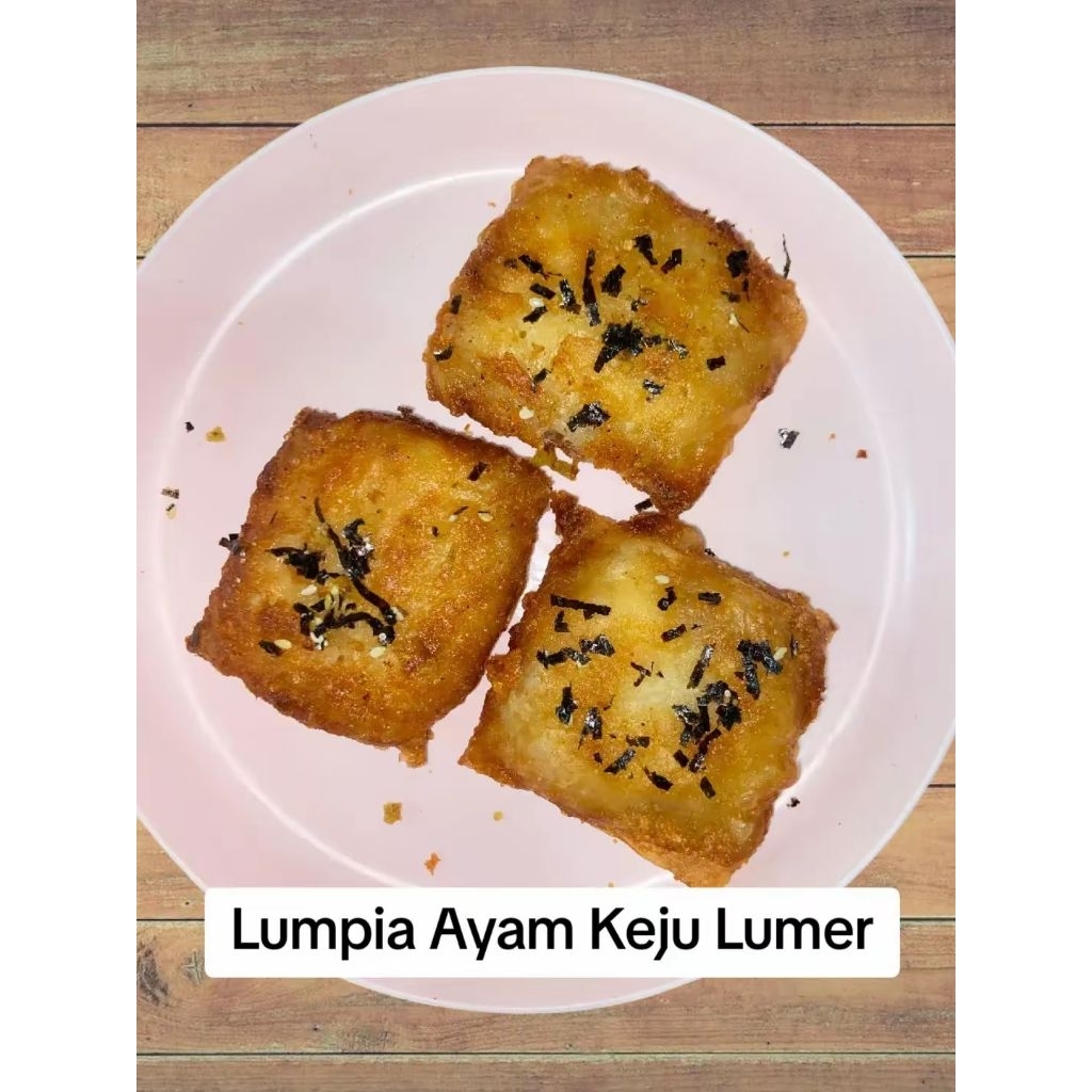 

lumpia ayam keju lumer 10 pcs free Chilli oil
