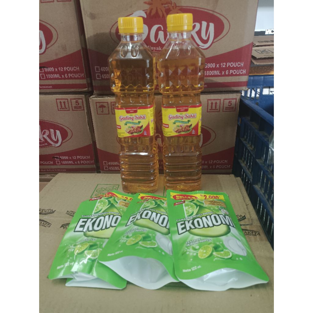 

Paket Bundling 5 pcs ( 2 Pcs Minyak Goreng Gading/ Moris S900 & 3 Pcs Sabun Ekonomi 122ml)