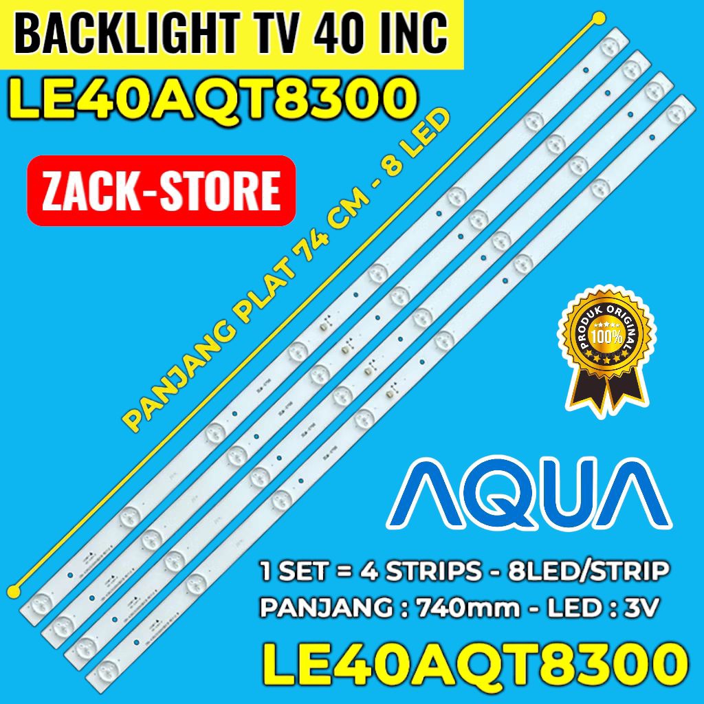 BACKLIGHT TV LED AQUA 40 INC LE-40AQT8300 LE 40AQT8300 LE40AQT 8300