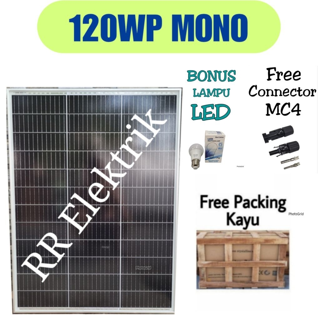 Solar Panel Solar Cell Panel Surya 120wp Mono 120wp Monocrystalline Maysun