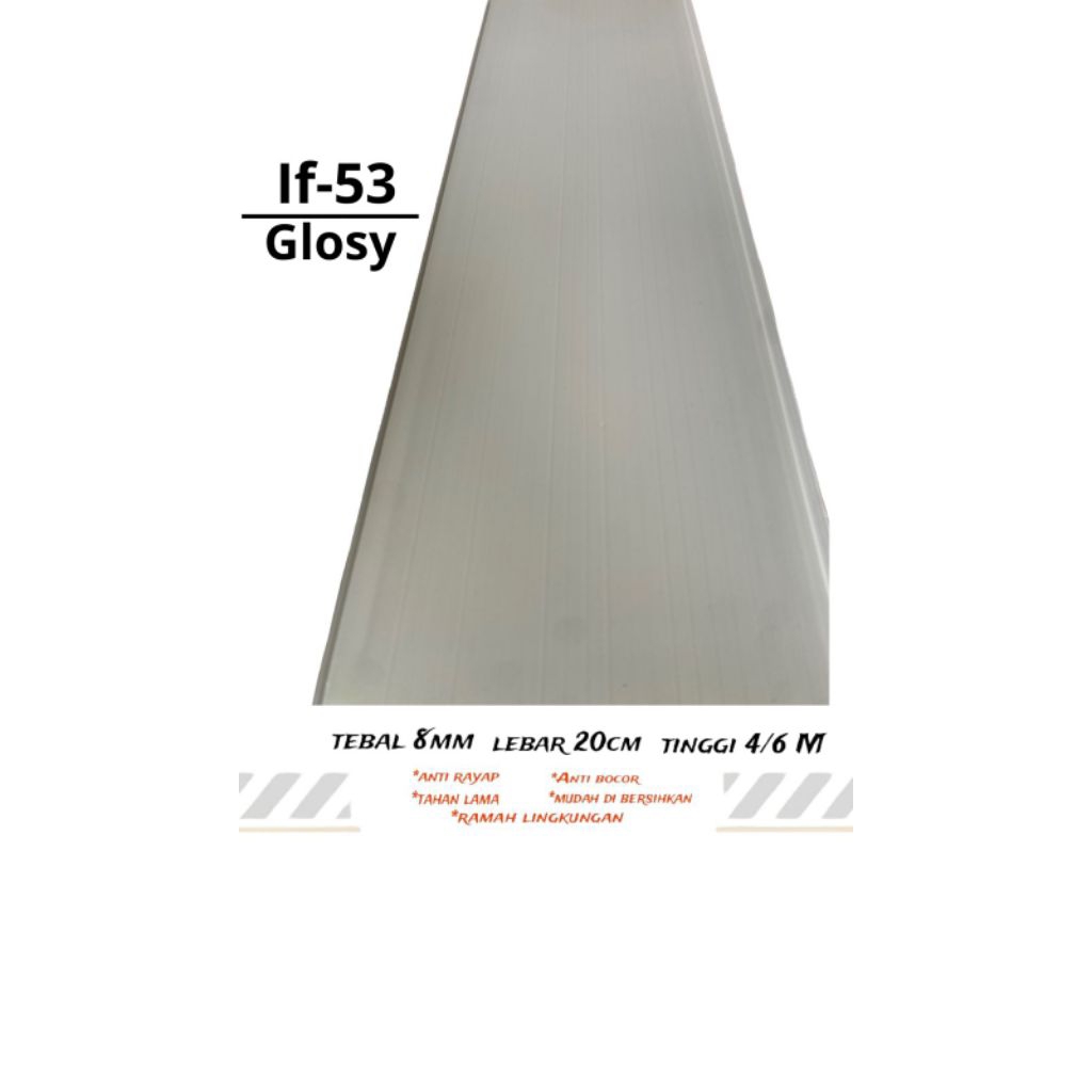 Plafon Pvc  panjang 4 meter dan 6 meter ketebalan 8mm harga terjangkau