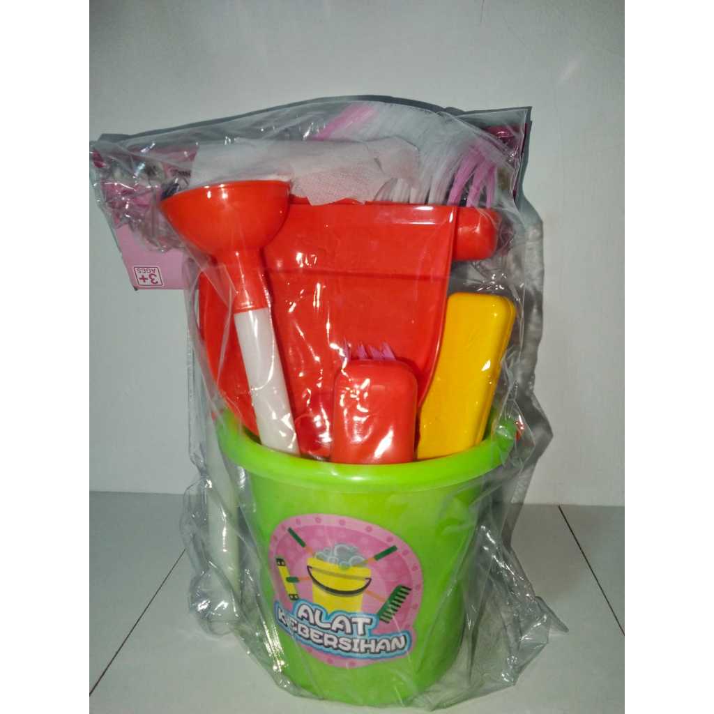KIDZOONA -MAINAN ALAT KEBERSIAN/SAPU SAPUAN PEL TIMBA (MC 01)
