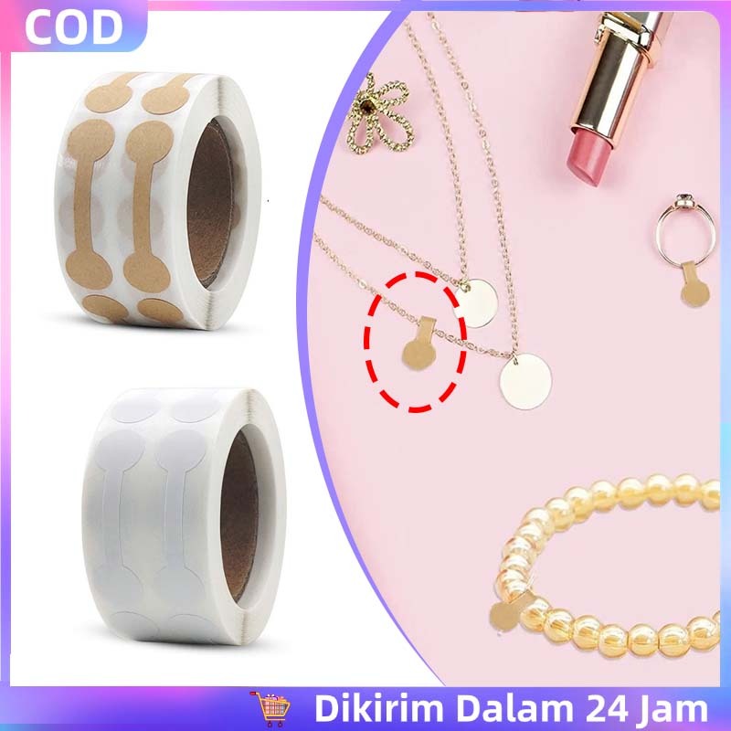 

500 Pcs Price Tag Label Harga Aksesoris Perhiasan Stiker Label Harga Perhiasan Label Stiker Perekat Label Harga Perhiasan