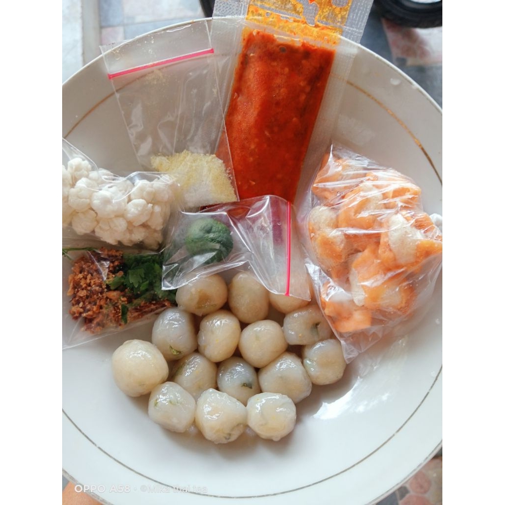 

baso aci kecil sambal mercon